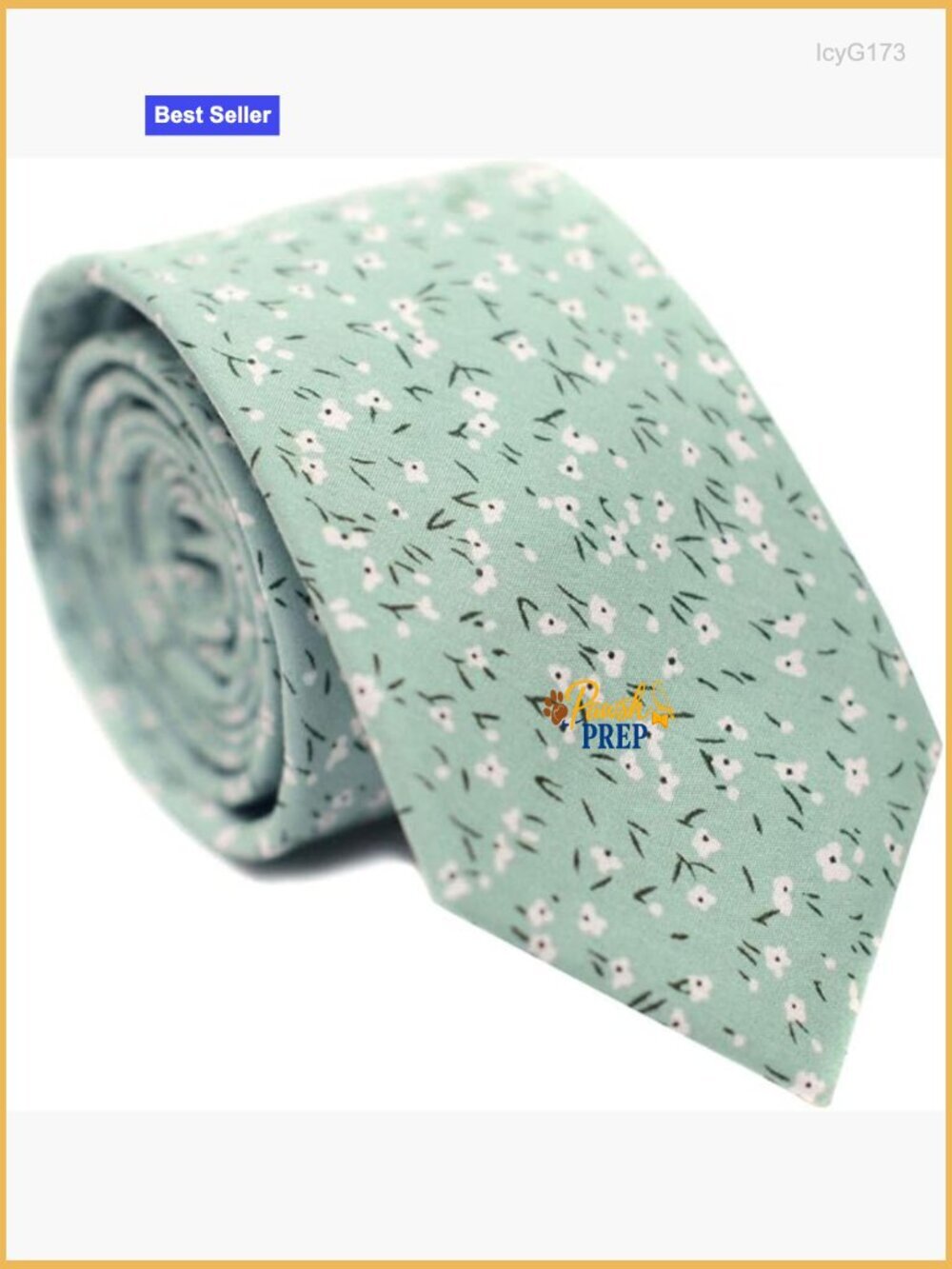 Skinny Cotton Necktie Floral Print 2.56" Narrow Tie Formal Casual